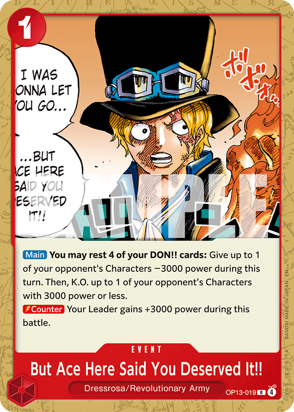 But Ace Here Said You Deserved It!!