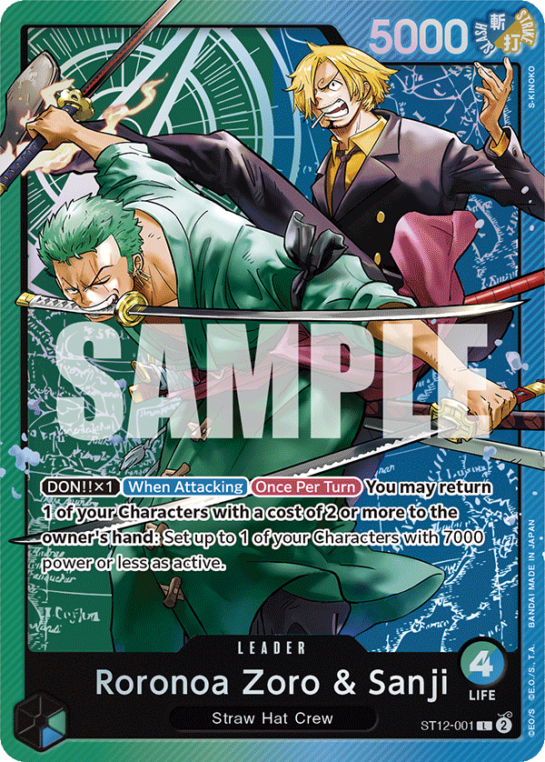 Roronoa Zoro & Sanji ST12-001